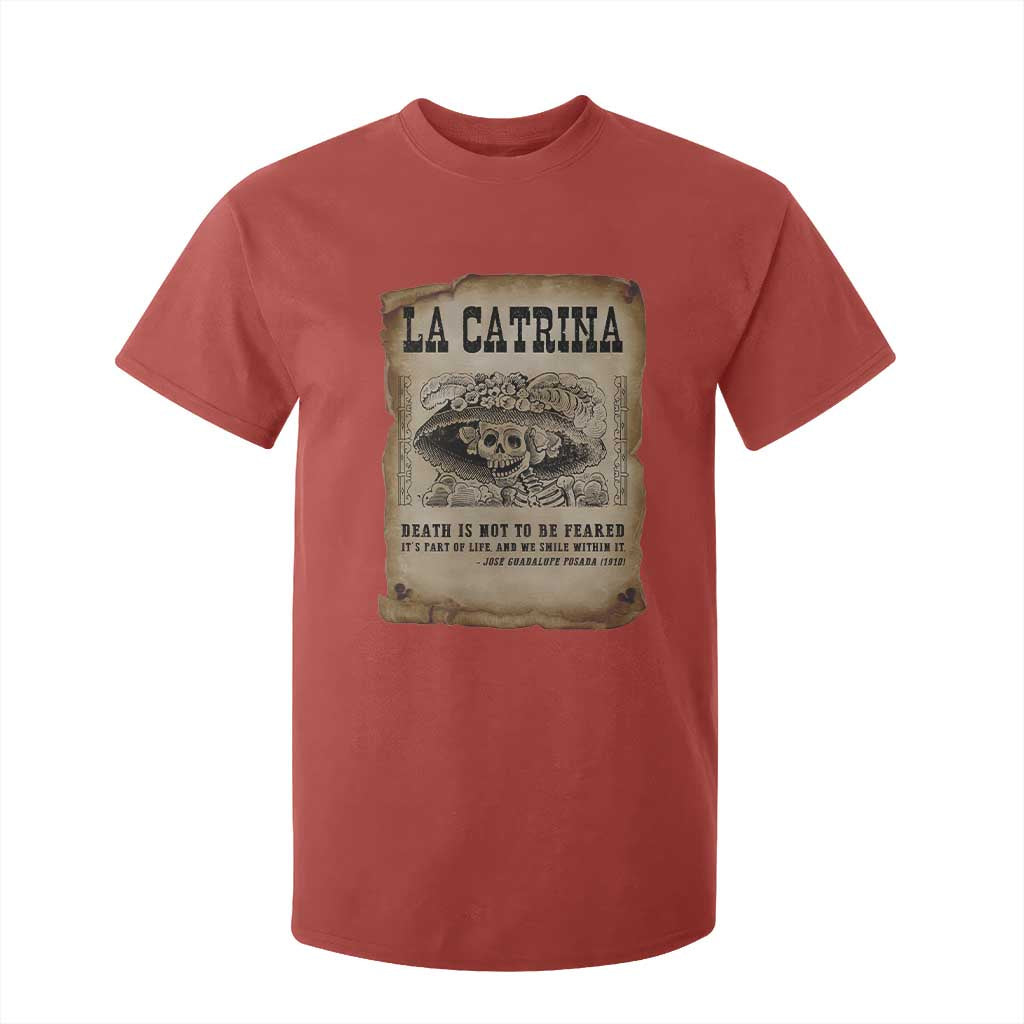 Day Of The Dead T Shirt For Kid La Calavera Garbancera TS14 Red Print Your Wear
