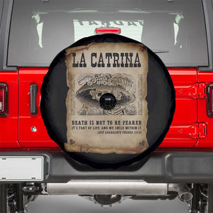 Day Of The Dead Spare Tire Cover La Calavera Garbancera TS14 Black Print Your Wear