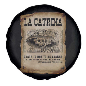 Day Of The Dead Spare Tire Cover La Calavera Garbancera TS14 Print Your Wear