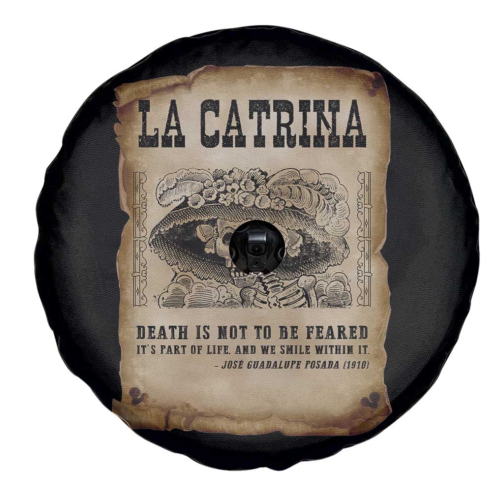 Day Of The Dead Spare Tire Cover La Calavera Garbancera TS14 Print Your Wear