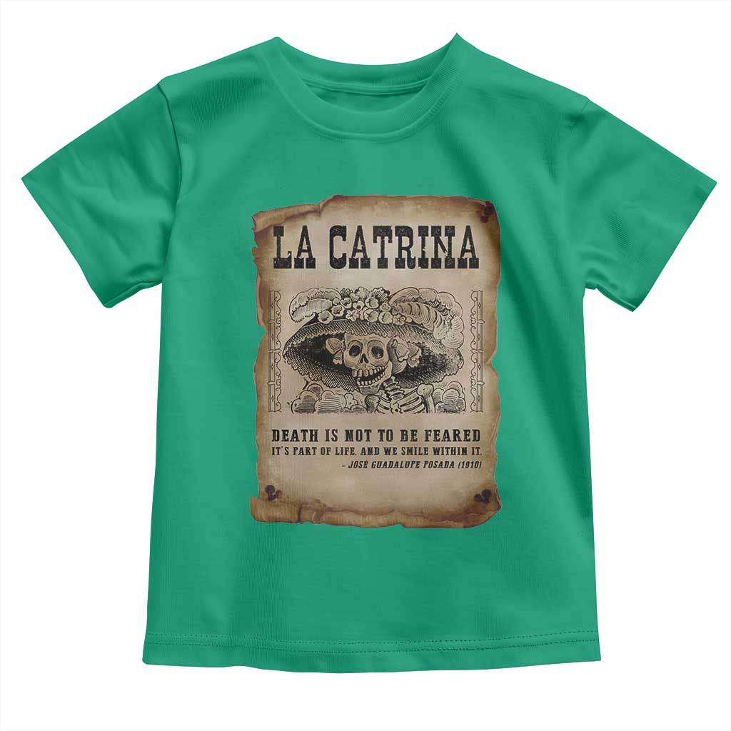 Day Of The Dead Toddler T Shirt La Calavera Garbancera TS14 Irish Green Print Your Wear