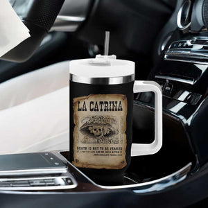 Day Of The Dead Tumbler With Handle La Calavera Garbancera TS14 Print Your Wear