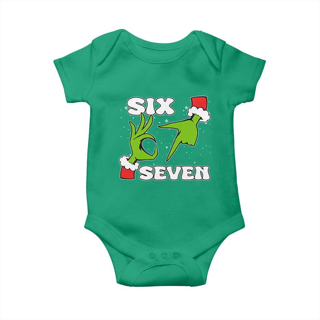 67 Six Seven Christmas Meme Baby Onesie Funny Elf Hands TS14 Irish Green Print Your Wear