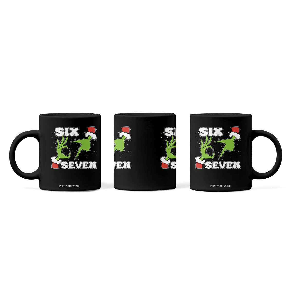 67 Six Seven Christmas Meme Coffee Mug Funny Elf Hands TS14 Print Your Wear