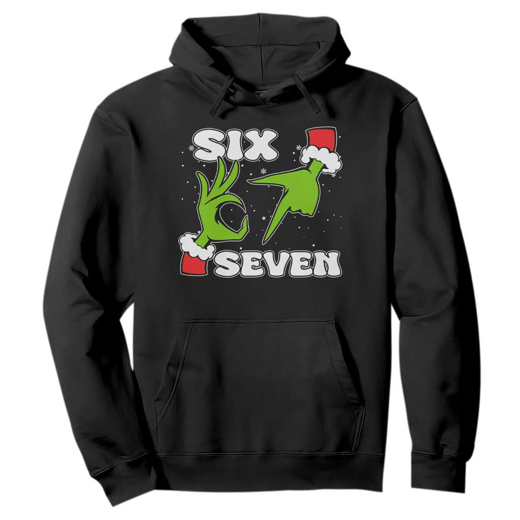 67 Six Seven Christmas Meme Hoodie Funny Elf Hands TS14 Black Print Your Wear
