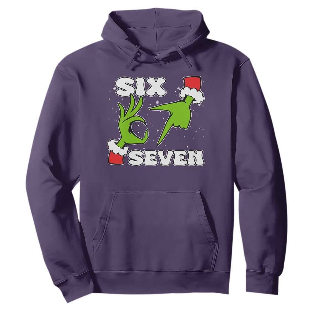 67 Six Seven Christmas Meme Hoodie Funny Elf Hands TS14 Purple Print Your Wear