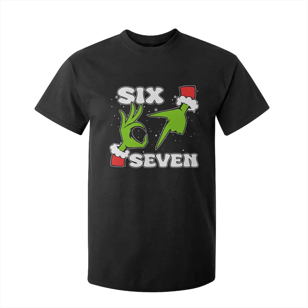 67 Six Seven Christmas Meme T Shirt For Kid Funny Elf Hands TS14 Black Print Your Wear