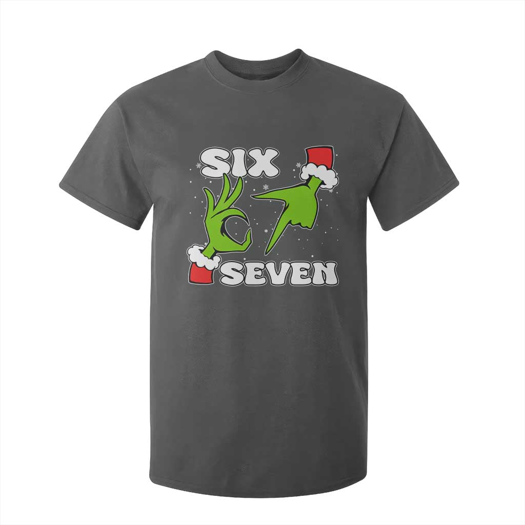 67 Six Seven Christmas Meme T Shirt For Kid Funny Elf Hands TS14 Dark Heather Print Your Wear