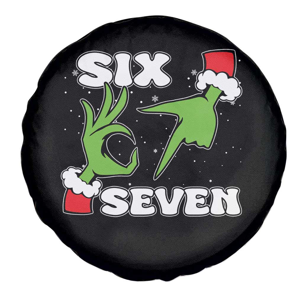 67 Six Seven Christmas Meme Spare Tire Cover Funny Elf Hands TS14 Print Your Wear