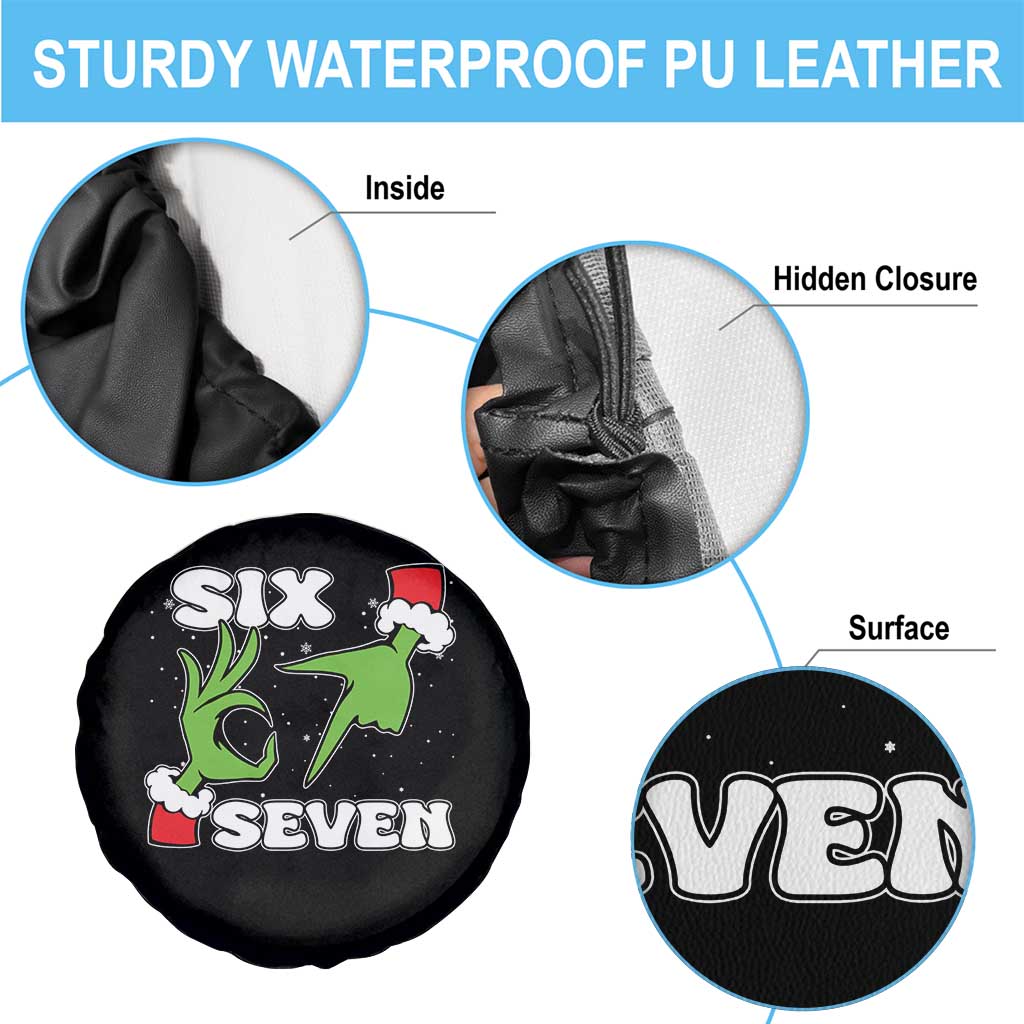 67 Six Seven Christmas Meme Spare Tire Cover Funny Elf Hands TS14 Print Your Wear