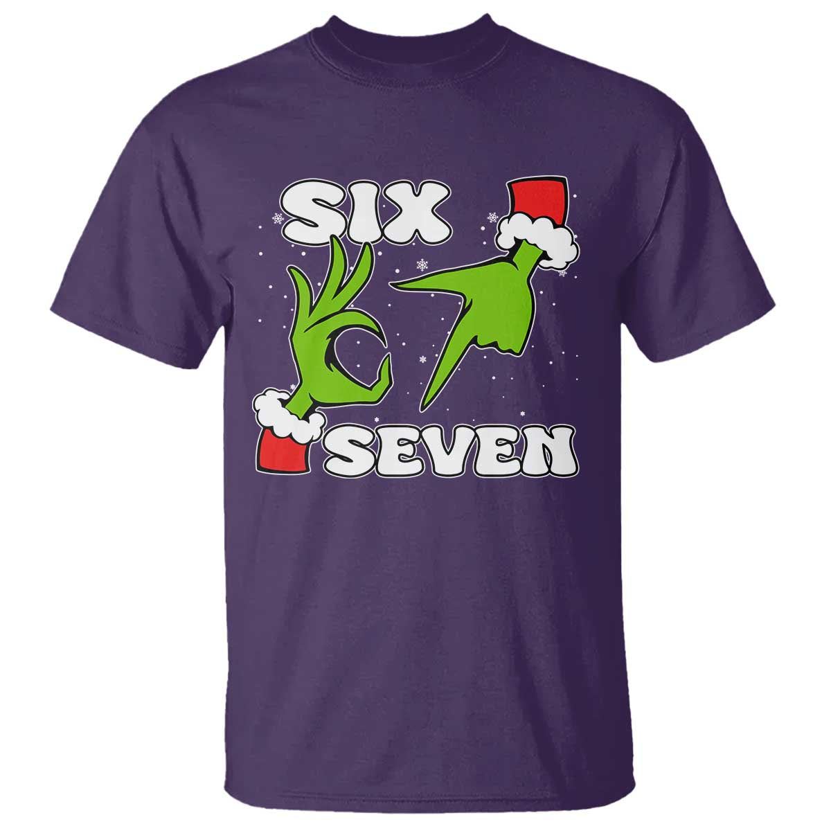 67 Six Seven Christmas Meme T Shirt Funny Elf Hands TS14 Purple Print Your Wear