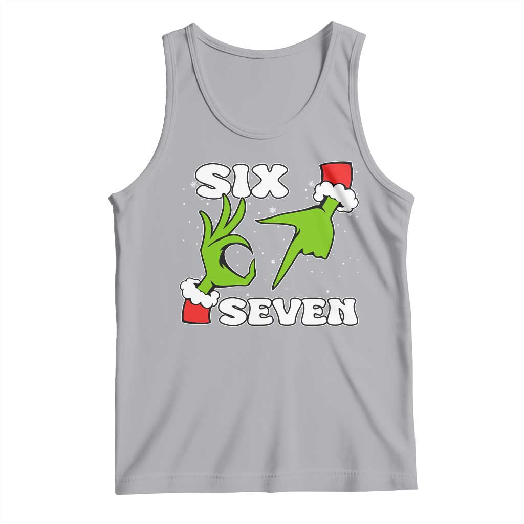 67 Six Seven Christmas Meme Tank Top Funny Elf Hands TS14 Athletic Heather Print Your Wear