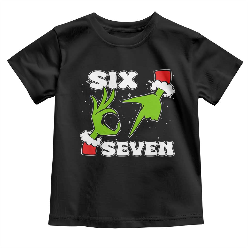 67 Six Seven Christmas Meme Toddler T Shirt Funny Elf Hands TS14 Black Print Your Wear