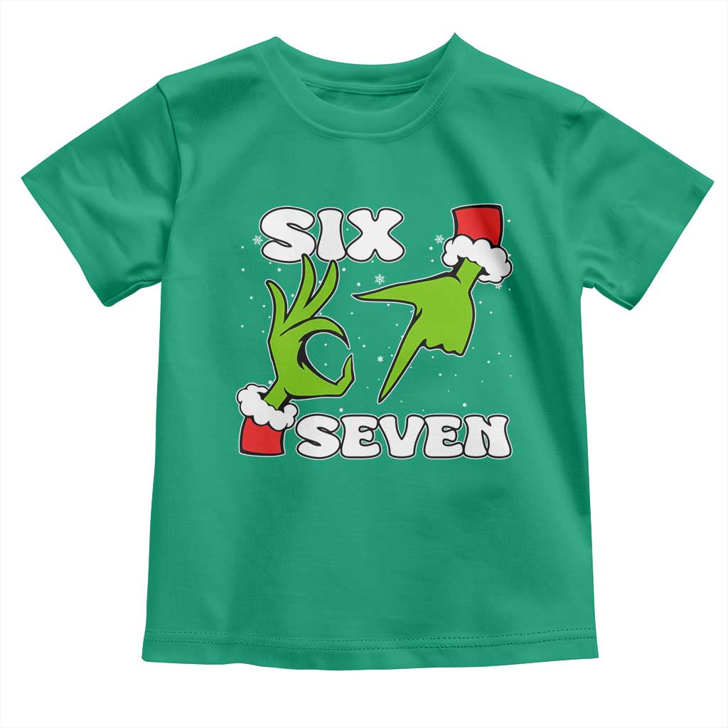 67 Six Seven Christmas Meme Toddler T Shirt Funny Elf Hands TS14 Irish Green Print Your Wear