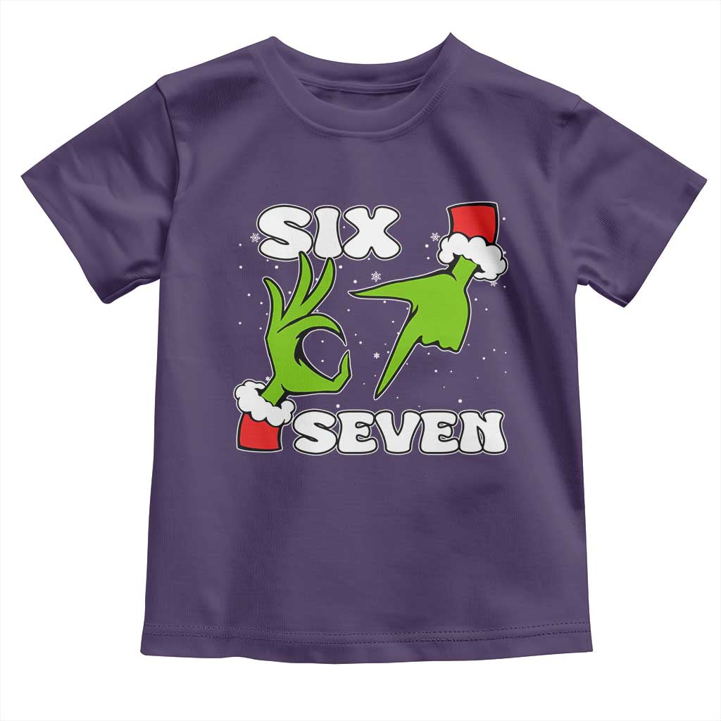 67 Six Seven Christmas Meme Toddler T Shirt Funny Elf Hands TS14 Purple Print Your Wear
