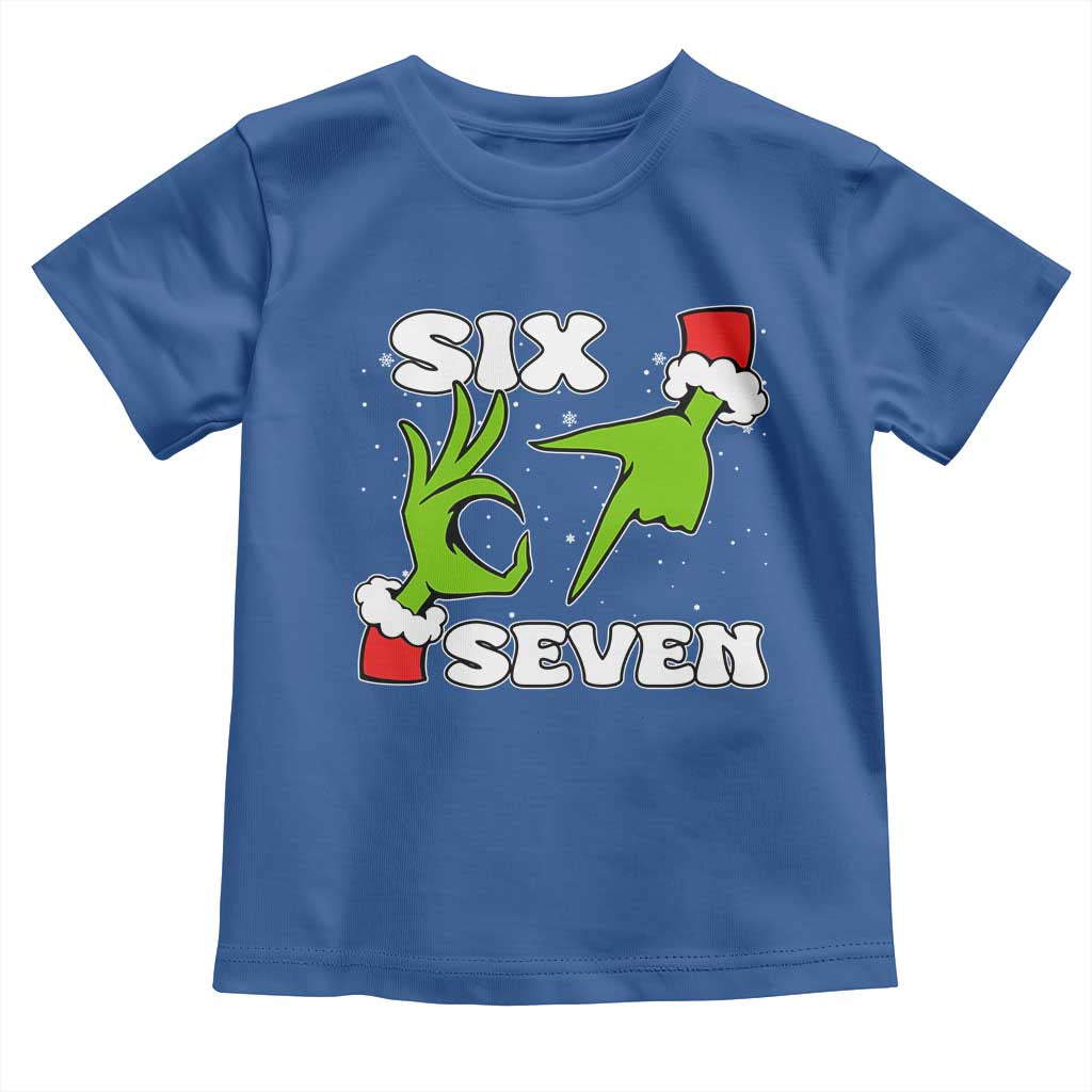 67 Six Seven Christmas Meme Toddler T Shirt Funny Elf Hands TS14 Royal Blue Print Your Wear