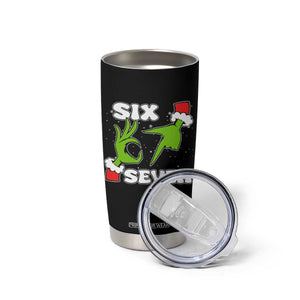 67 Six Seven Christmas Meme Tumbler Cup Funny Elf Hands - Print Your Wear