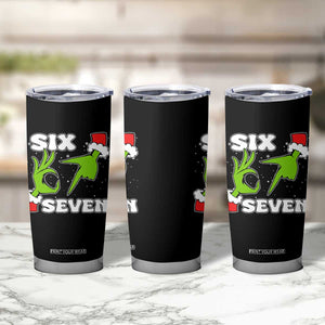 67 Six Seven Christmas Meme Tumbler Cup Funny Elf Hands - Print Your Wear
