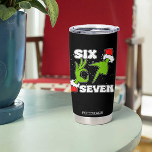 67 Six Seven Christmas Meme Tumbler Cup Funny Elf Hands - Print Your Wear