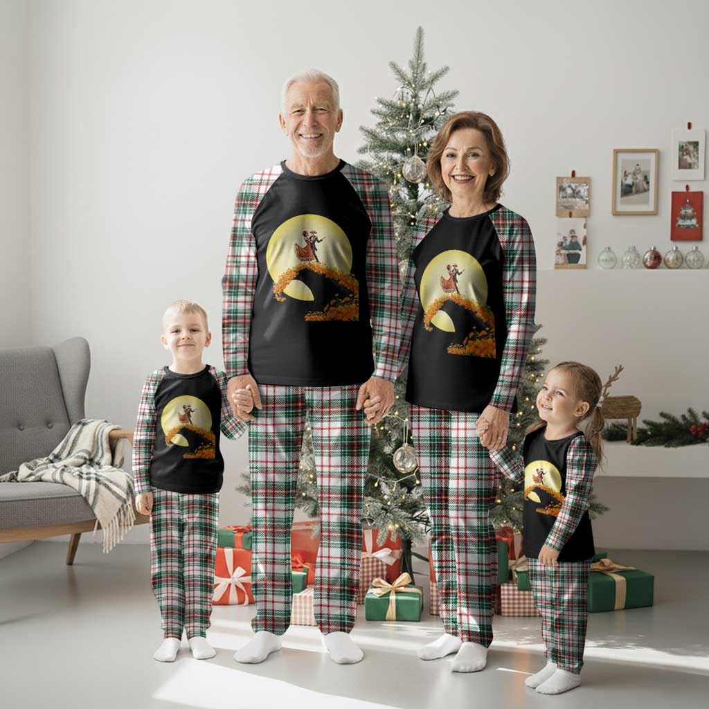 Dia De Los Muertos Plaid Pajama Set Skeletons Dancing Mexican TS14 Christmas Plaid Print Your Wear