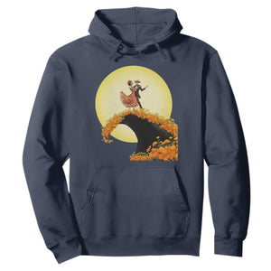 Dia De Los Muertos Hoodie Skeletons Dancing Mexican TS14 Navy Print Your Wear