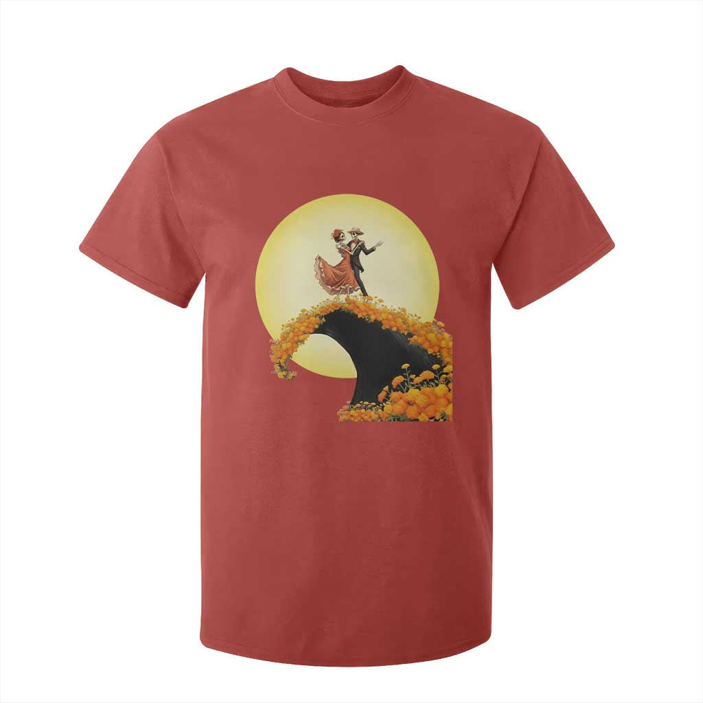 Dia De Los Muertos T Shirt For Kid Skeletons Dancing Mexican TS14 Red Print Your Wear