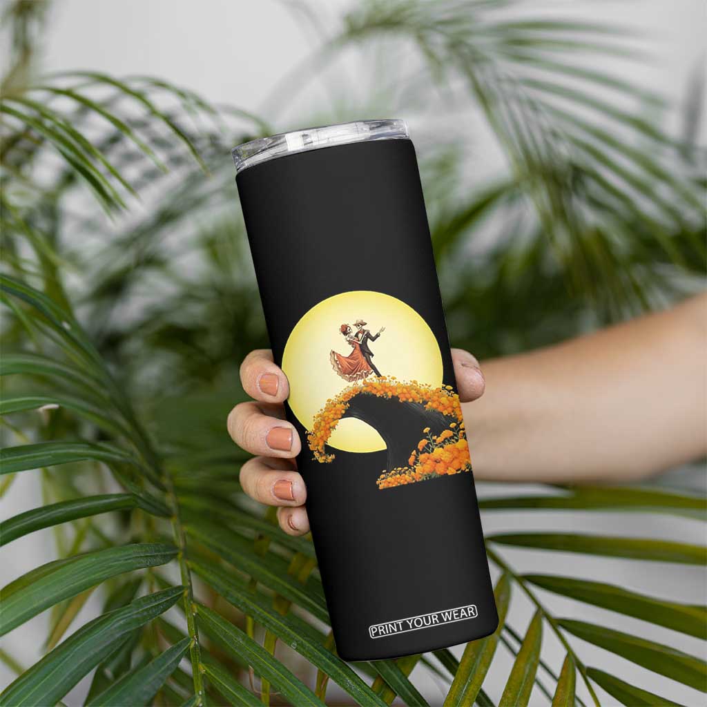 Dia De Los Muertos Skinny Tumbler Skeletons Dancing Mexican TS14 Print Your Wear