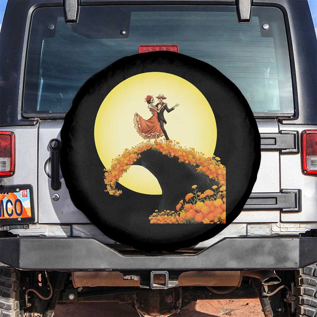 Dia De Los Muertos Spare Tire Cover Skeletons Dancing Mexican TS14 No hole Print Your Wear