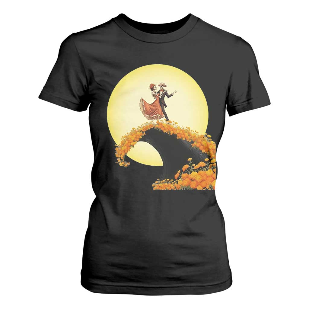 Dia De Los Muertos T Shirt For Women Skeletons Dancing Mexican TS14 Black Print Your Wear