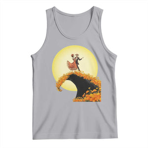Dia De Los Muertos Tank Top Skeletons Dancing Mexican TS14 Athletic Heather Print Your Wear