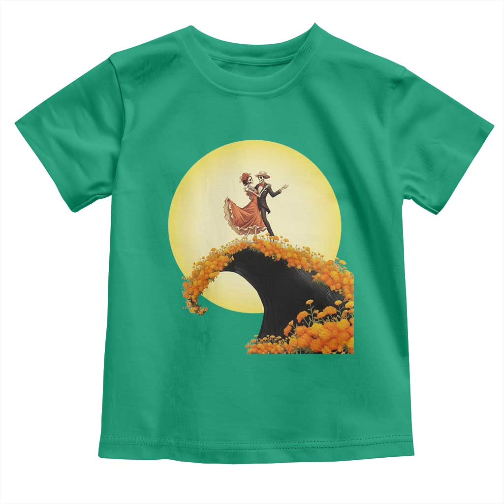 Dia De Los Muertos Toddler T Shirt Skeletons Dancing Mexican TS14 Irish Green Print Your Wear