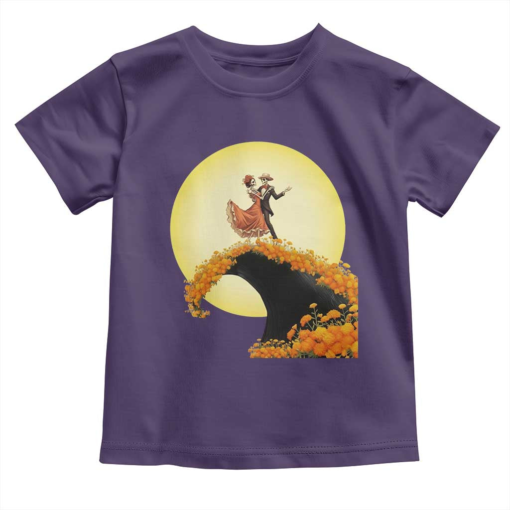 Dia De Los Muertos Toddler T Shirt Skeletons Dancing Mexican TS14 Purple Print Your Wear