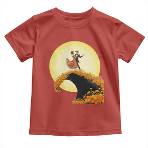 Dia De Los Muertos Toddler T Shirt Skeletons Dancing Mexican TS14 Red Print Your Wear