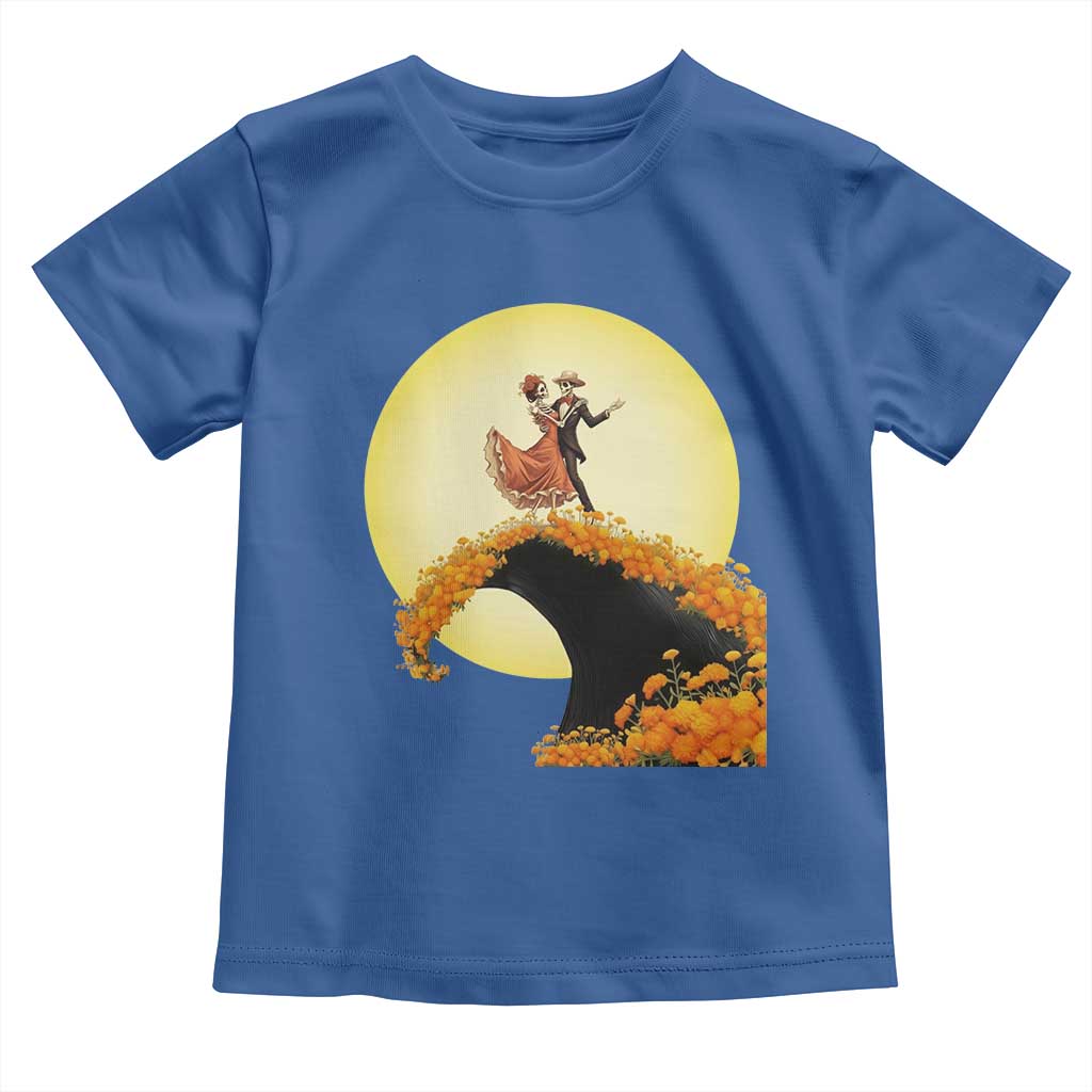 Dia De Los Muertos Toddler T Shirt Skeletons Dancing Mexican TS14 Royal Blue Print Your Wear