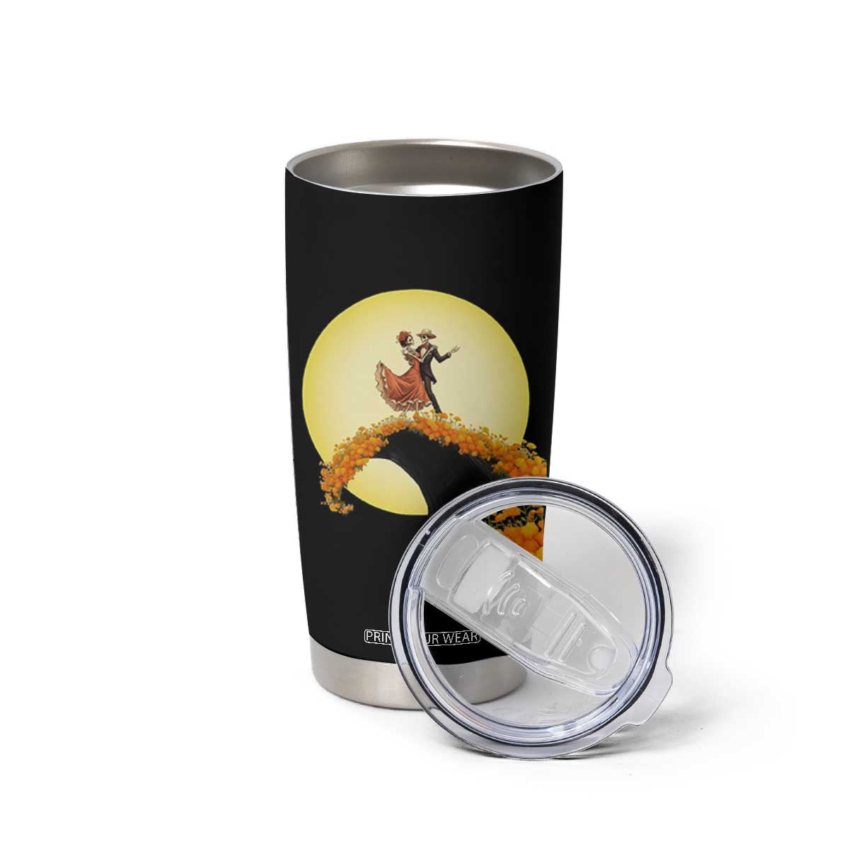 Dia De Los Muertos Tumbler Cup Skeletons Dancing Mexican TS14 Print Your Wear