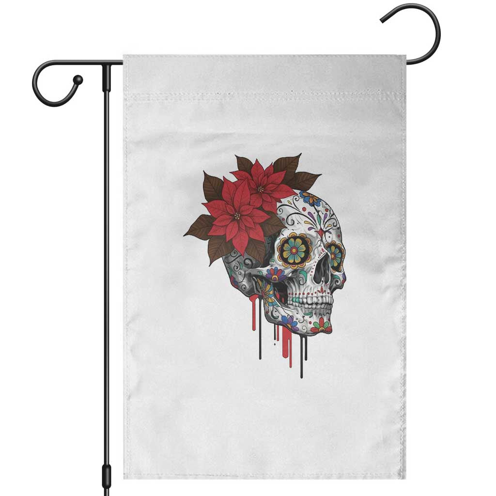 Sugar Skull Calavera Holiday Spirit Mistletoe Garden Flag TS14 White Print Your Wear