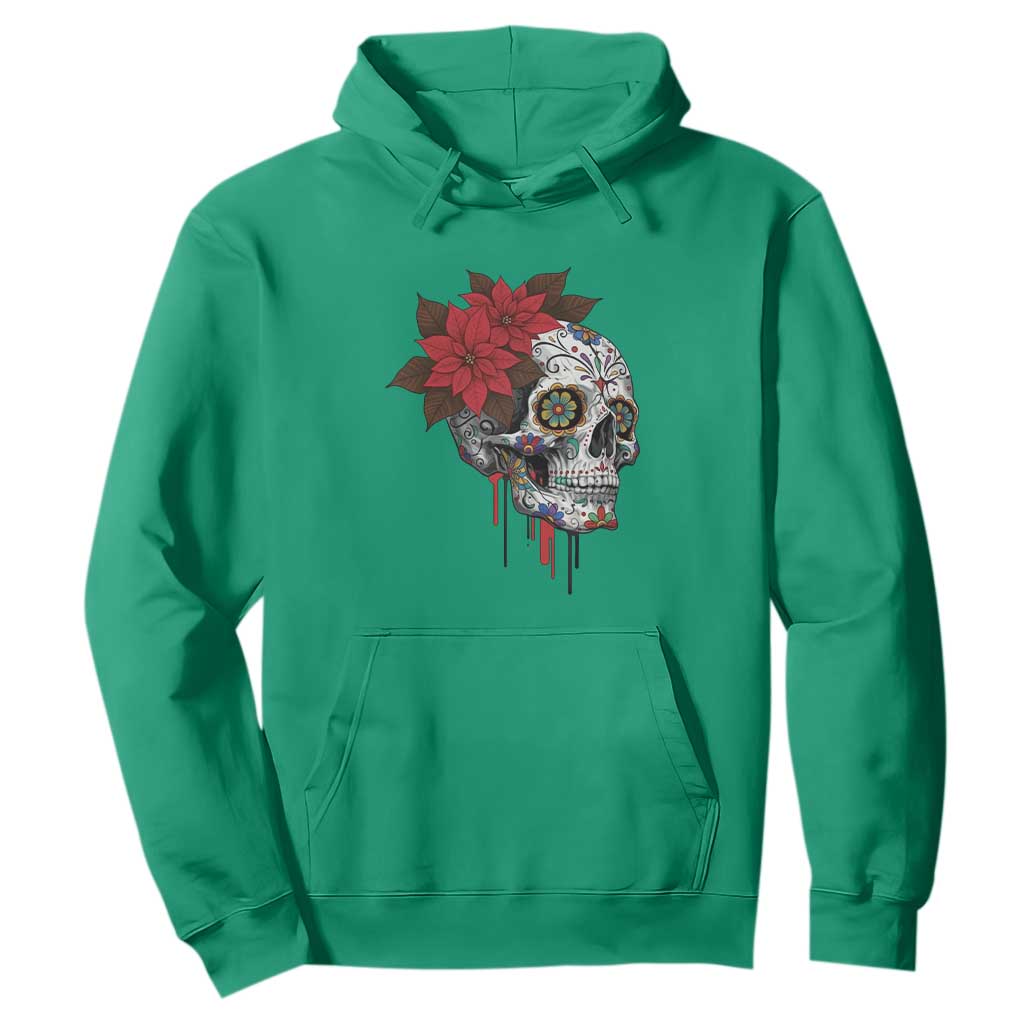 Sugar Skull Calavera Holiday Spirit Mistletoe Hoodie TS14 Irish Green Print Your Wear