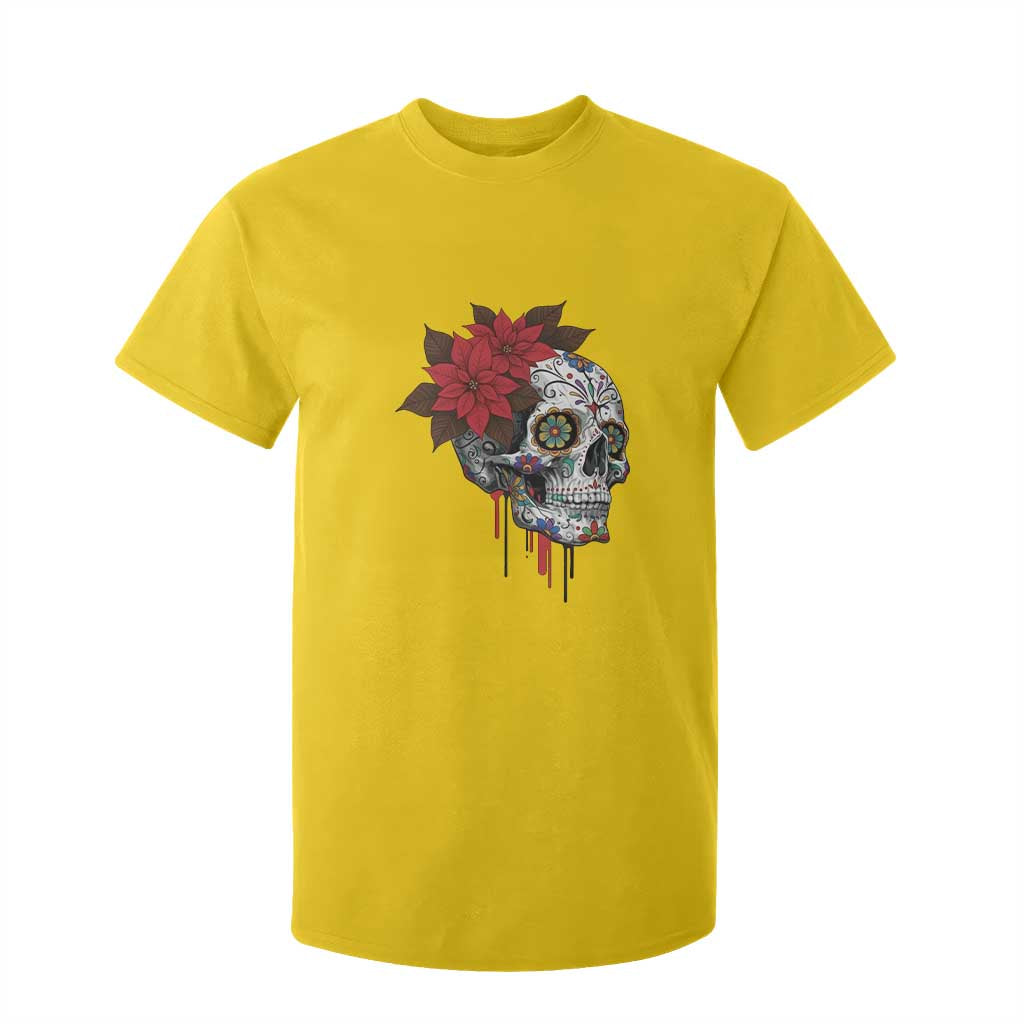 Sugar Skull Calavera Holiday Spirit Mistletoe T Shirt For Kid TS14 Daisy Print Your Wear