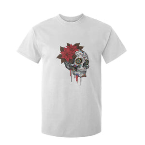 Sugar Skull Calavera Holiday Spirit Mistletoe T Shirt For Kid TS14 White Print Your Wear