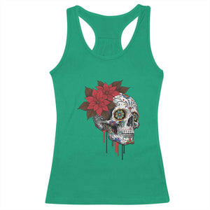 Sugar Skull Calavera Holiday Spirit Mistletoe Racerback Tank Top TS14 Irish Green Print Your Wear