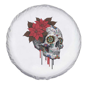 Sugar Skull Calavera Holiday Spirit Mistletoe Spare Tire Cover TS14 Print Your Wear