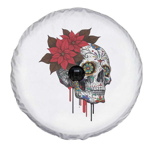 Sugar Skull Calavera Holiday Spirit Mistletoe Spare Tire Cover TS14 Print Your Wear