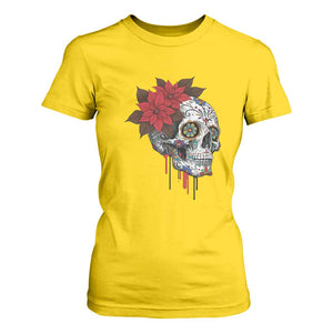 Sugar Skull Calavera Holiday Spirit Mistletoe T Shirt For Women TS14 Daisy Print Your Wear