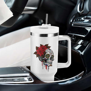 Sugar Skull Calavera Holiday Spirit Mistletoe Tumbler With Handle TS14 Print Your Wear