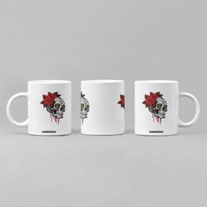 Sugar Skull Calavera Holiday Spirit Mistletoe Coffee Mug TS14 Print Your Wear