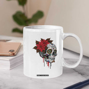Sugar Skull Calavera Holiday Spirit Mistletoe Coffee Mug TS14 Print Your Wear