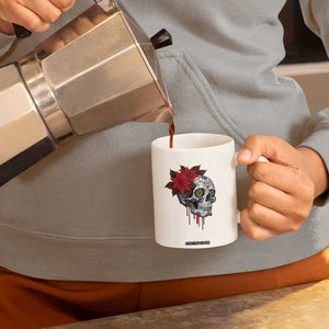 Sugar Skull Calavera Holiday Spirit Mistletoe Coffee Mug TS14 Print Your Wear