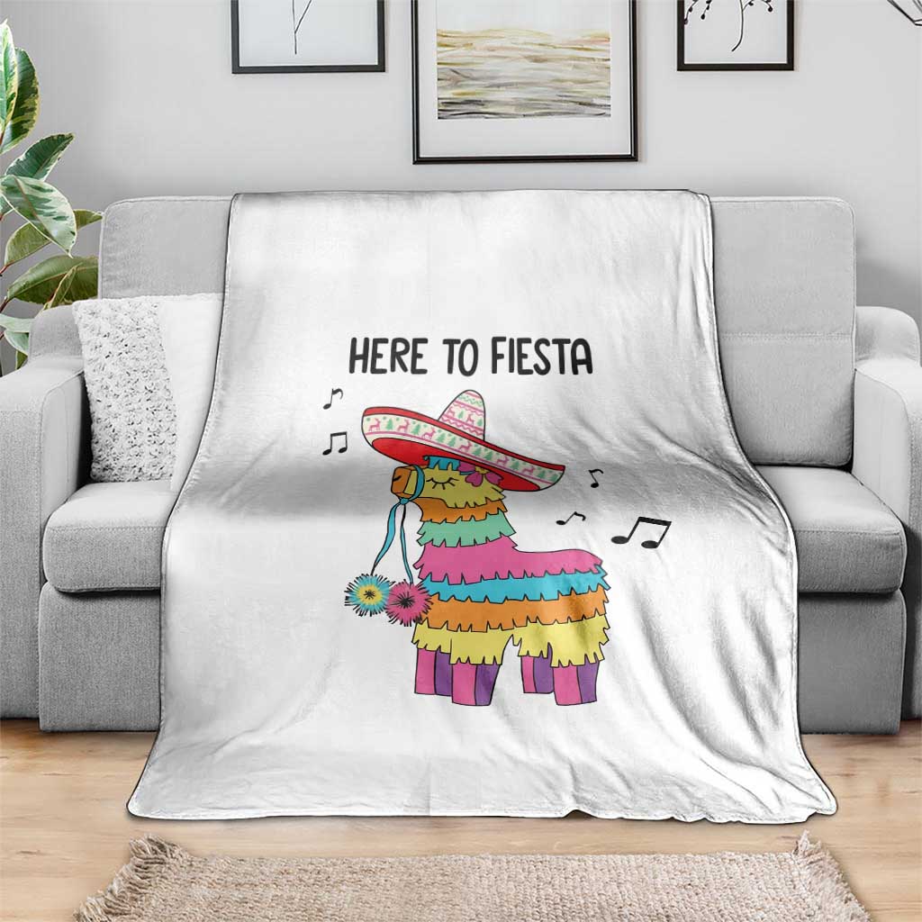 Funny Pinata Mexican Throw Blanket Here To Fiesta TS14 Print Your Wear