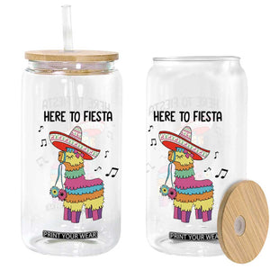 Funny Pinata Mexican Glass Can Here To Fiesta TS14 Print Your Wear