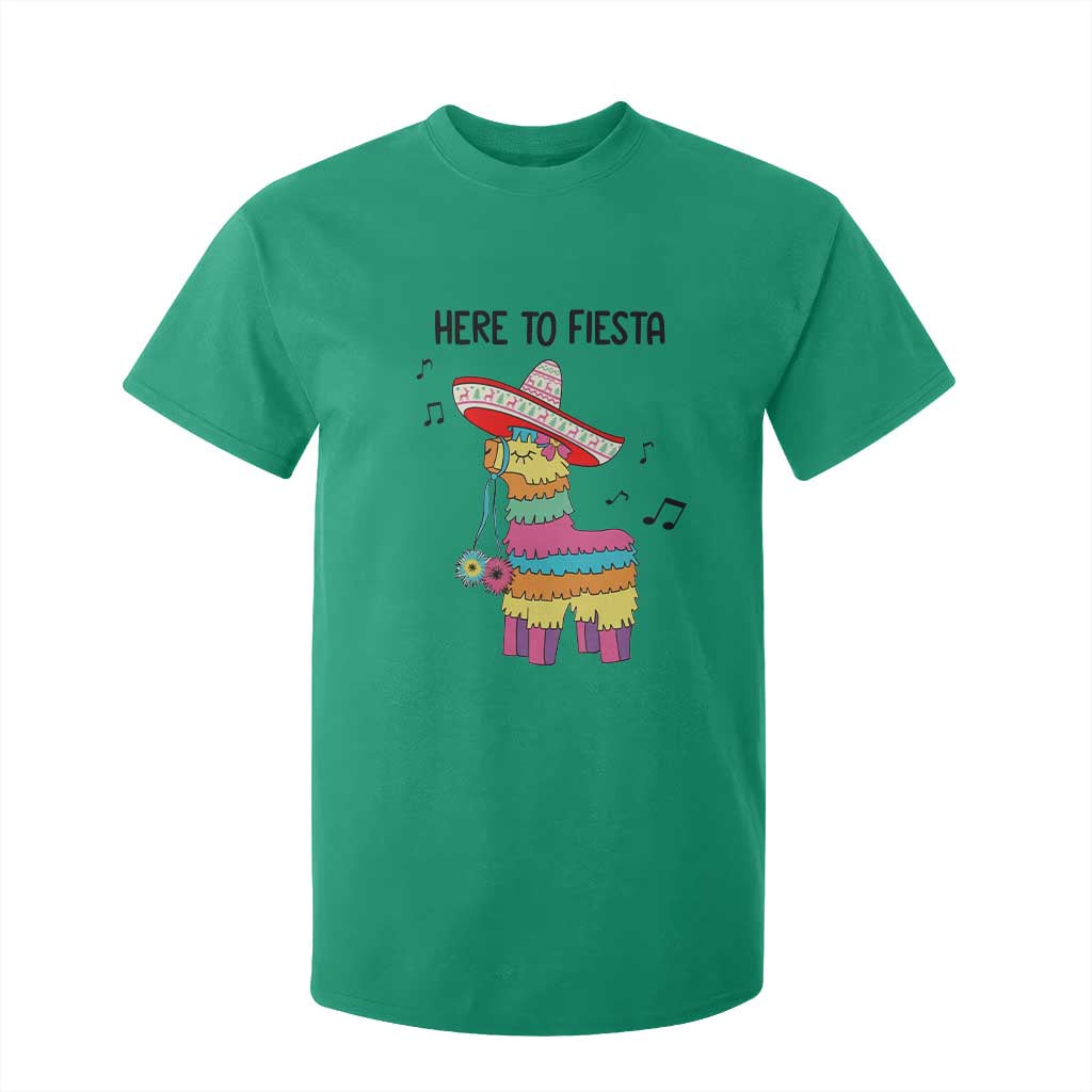 Funny Pinata Mexican T Shirt For Kid Here To Fiesta TS14 Irish Green Print Your Wear